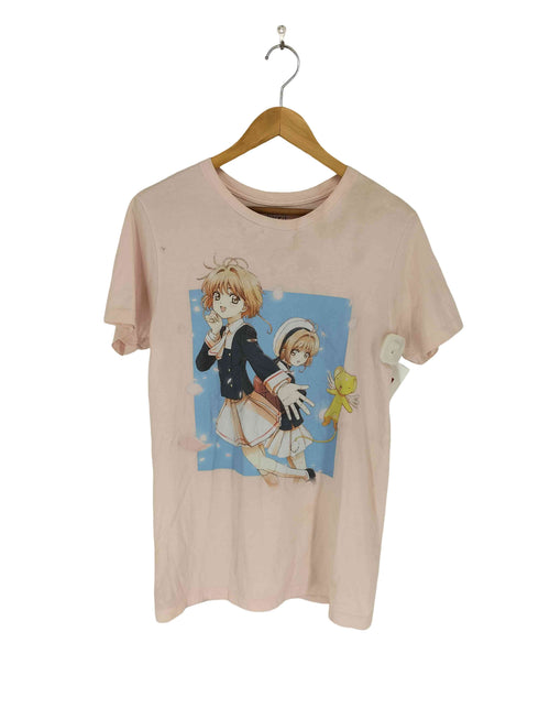 CARDCAPTOR Sakura フロントプリントアニメTシャツ メンズ M