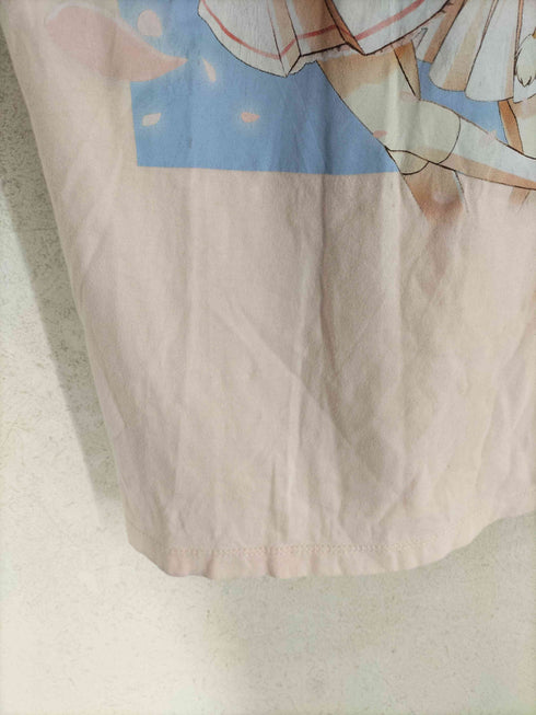 CARDCAPTOR Sakura フロントプリントアニメTシャツ メンズ M