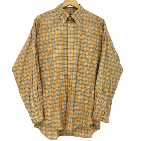 バーバリーロンドン BURBERRY LONDON ノバチェック 長袖 ボタンダウンシャツ メンズ import:L