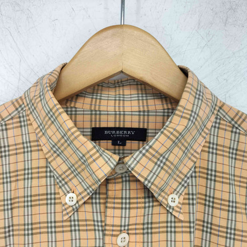 バーバリーロンドン BURBERRY LONDON ノバチェック 長袖 ボタンダウンシャツ メンズ import:L