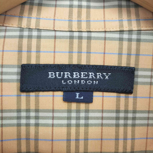 バーバリーロンドン BURBERRY LONDON ノバチェック 長袖 ボタンダウンシャツ メンズ import:L