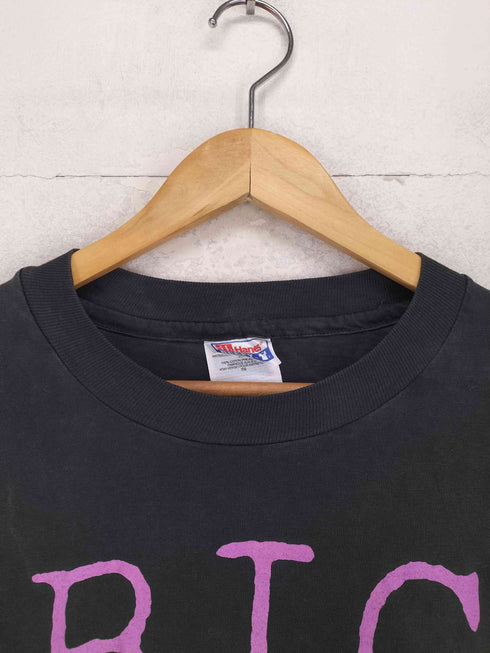 ヘインズ Hanes 90s USA製 袖裾シングル 両面プリントクルーネックTシャツ メンズ XL