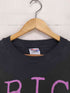 ヘインズ Hanes 90s USA製 袖裾シングル 両面プリントクルーネックTシャツ メンズ XL