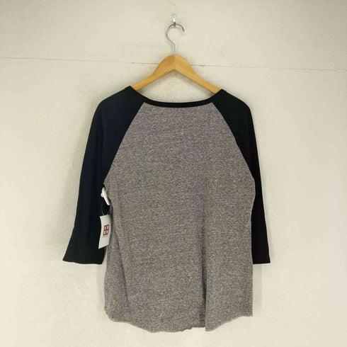デニムアンドサプライラルフローレン DENIM&SUPPLY RALPH LAUREN ビンテージ プリント ラグランスリーブ Tシャツ レディース import:L