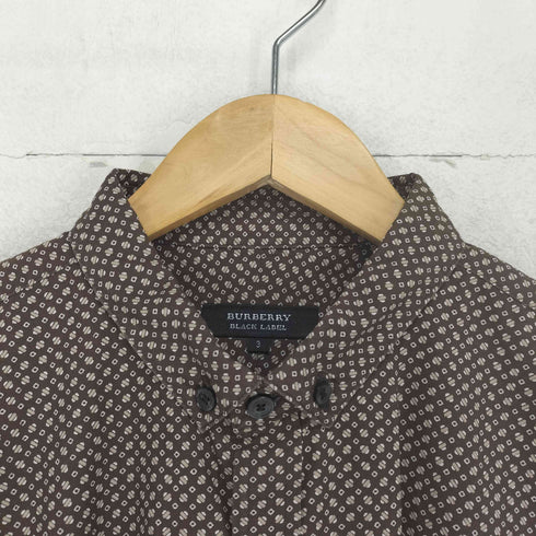 バーバリーブラックレーベル BURBERRY BLACK LABEL 総柄シャツ メンズ JPN:3