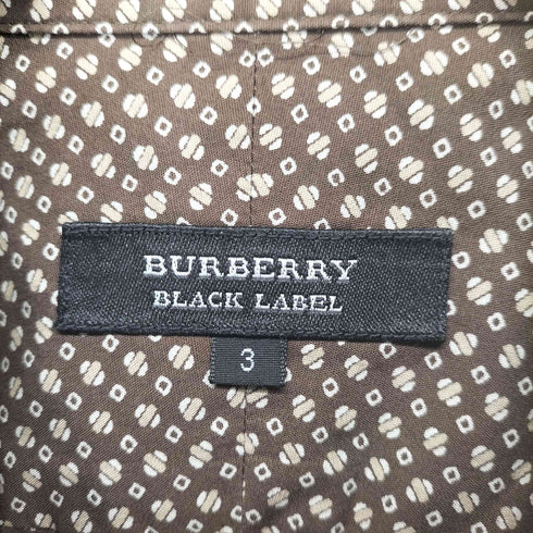 バーバリーブラックレーベル BURBERRY BLACK LABEL 総柄シャツ メンズ JPN:3
