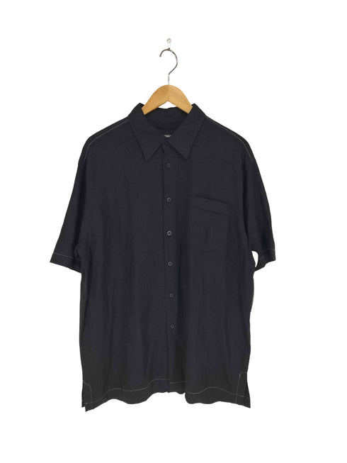 リネン&レーヨン ボックスシャツ メンズ XL