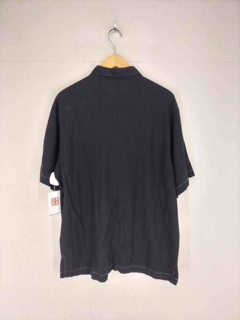 リネン&レーヨン ボックスシャツ メンズ XL