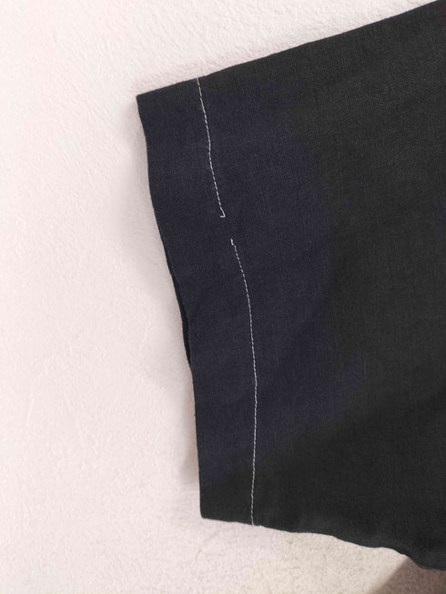 リネン&レーヨン ボックスシャツ メンズ XL