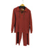 Bobbie Brooks エルボーパッチ レースアップカットソー セットアップ レディース XL