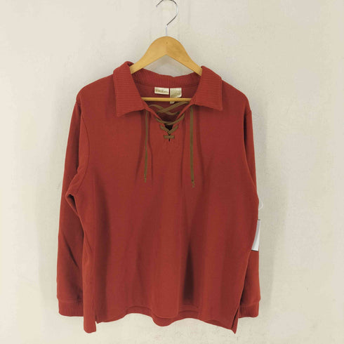 Bobbie Brooks エルボーパッチ レースアップカットソー セットアップ レディース XL