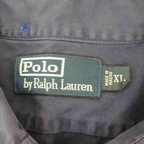 ポロバイラルフローレン Polo by RALPH LAUREN 90~00s バックプリント ミリタリーシャツ メンズ import:XL