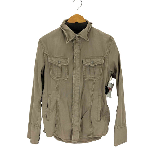 バーバリーブラックレーベル BURBERRY BLACK LABEL 裏地ノバチェック ダメージ加工シャツジャケット メンズ import:L