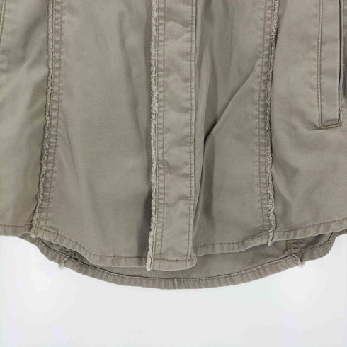 バーバリーブラックレーベル BURBERRY BLACK LABEL 裏地ノバチェック ダメージ加工シャツジャケット メンズ import:L