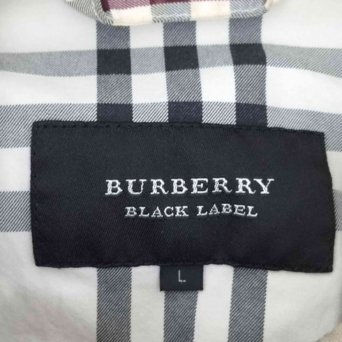 バーバリーブラックレーベル BURBERRY BLACK LABEL 裏地ノバチェック ダメージ加工シャツジャケット メンズ import:L