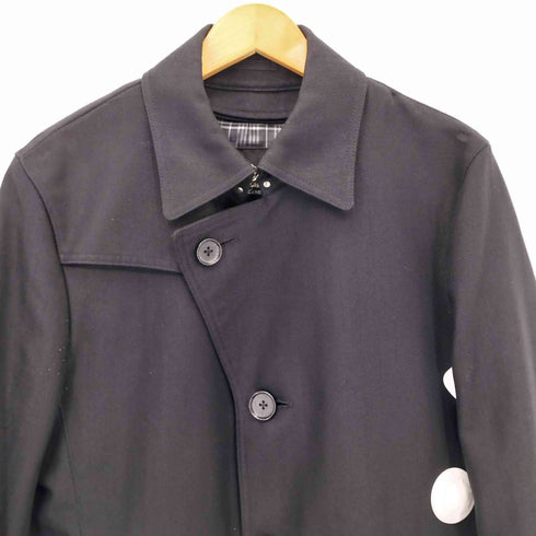 バーバリーブラックレーベル BURBERRY BLACK LABEL ウール混 ステンカラーコート メンズ M