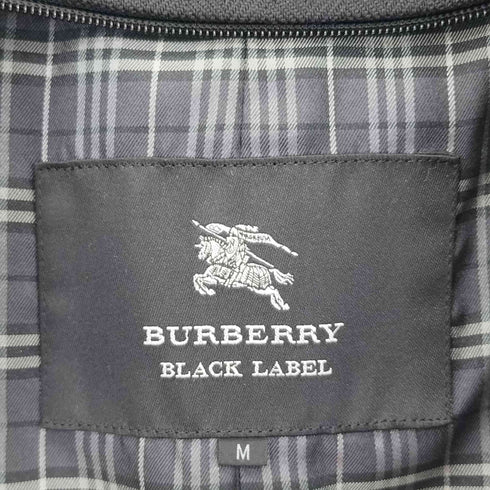 バーバリーブラックレーベル BURBERRY BLACK LABEL ウール混 ステンカラーコート メンズ M
