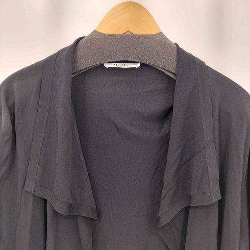 マックスマーラ MAX MARA 白タグ ドレープ ボタンレスカーディガン レディース