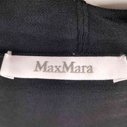 マックスマーラ MAX MARA 白タグ ドレープ ボタンレスカーディガン レディース