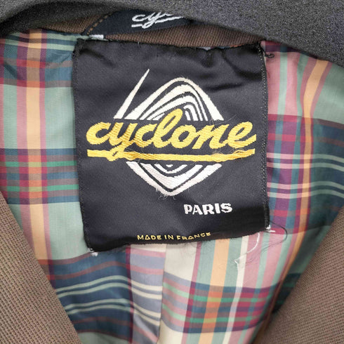 CYCLONE フランス製 ダブルブレスト フーディーコート レディース