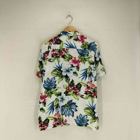 ルーシャット ROUSHATTE ボタニカル柄 S/S アロハシャツ メンズ LL