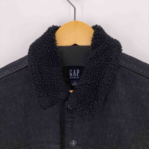 ギャップ Gap Sherpa denim washed ボア デニムジャケット メンズ import:XS