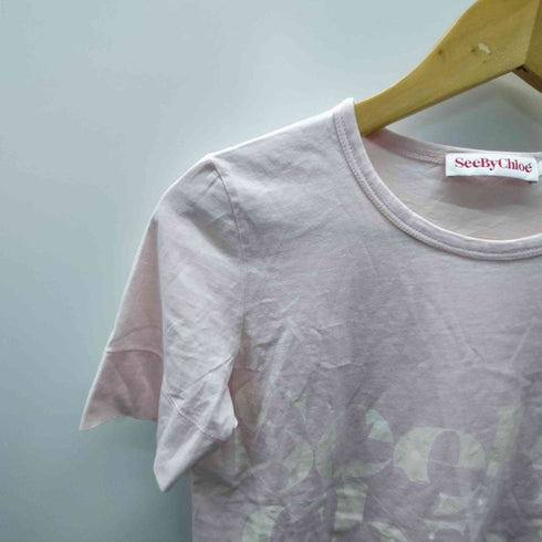 シーバイクロエ SEE BY CHLOE ロゴプリントTシャツ レディース FR:34