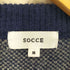 SOCCE モヘアライクルーズシルエットグラデーションニット メンズ JPN:M