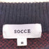 SOCCE モヘアライクルーズシルエットグラデーションニット メンズ JPN:M
