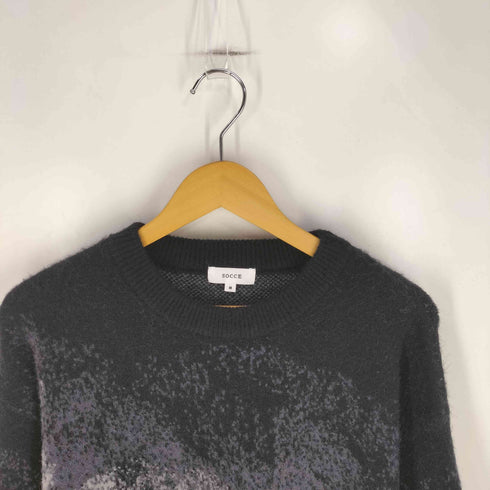 SOCCE モヘアライクルーズシルエットグラデーションニット メンズ JPN:M