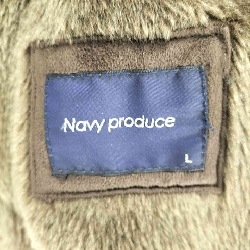 NAVY PRODUCE フェイクムートン ファージャケット Y2K レディース JPN:L