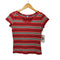 バーバリーブルーレーベル BURBERRY BLUE LABEL ボーダーVネックカットソー レディース JPN:M