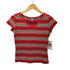 バーバリーブルーレーベル BURBERRY BLUE LABEL ボーダーVネックカットソー レディース JPN:M