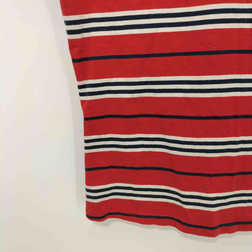 バーバリーブルーレーベル BURBERRY BLUE LABEL ボーダーVネックカットソー レディース JPN:M