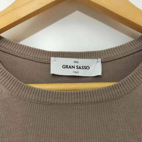 グランサッソ Gran Sasso イタリア製 S/S コットンニット メンズ EUR:46
