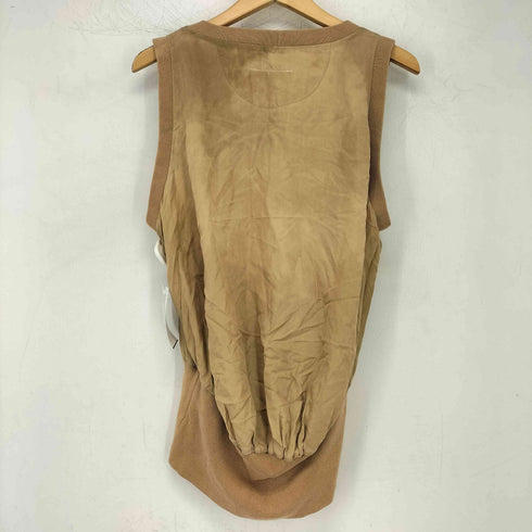 エムエムシックスメゾンマルタンマルジェラ MM6 Maison Martin Margiela ここのえ期 ニット シルク ドッキング タンクトップ レディース