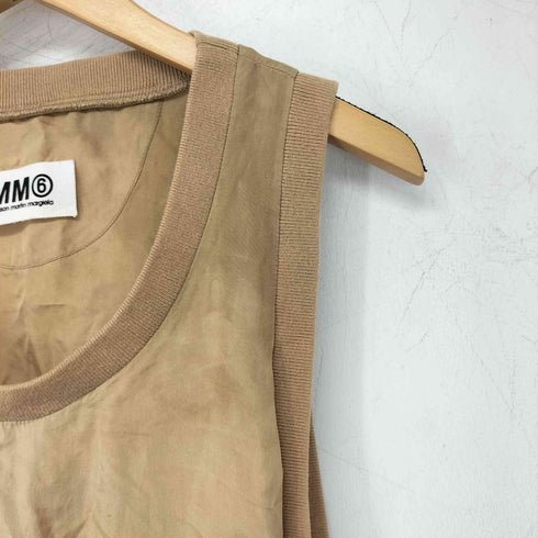 エムエムシックスメゾンマルタンマルジェラ MM6 Maison Martin Margiela ここのえ期 ニット シルク ドッキング タンクトップ レディース