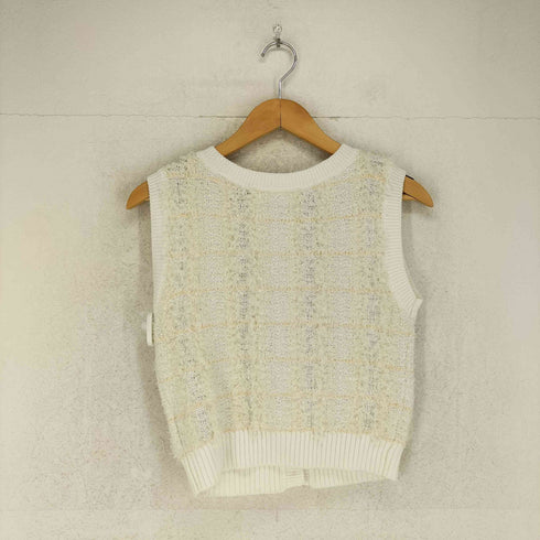 リリーブラウン Lily Brown ツイードニットノースリトップス レディース ONE SIZE