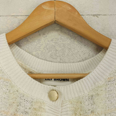 リリーブラウン Lily Brown ツイードニットノースリトップス レディース ONE SIZE