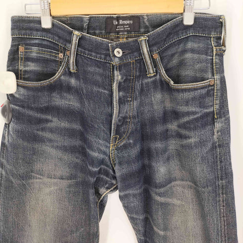 UN RESPIRO JEANS 日本製 岡山デニム ボタンフライ デニムパンツ メンズ 32