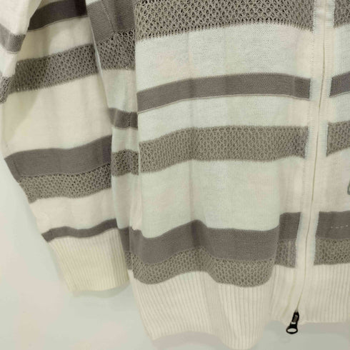 カルバンクラインジーンズ Calvin Klein Jeans ボーダージップパーカー Y2K レディース JPN:M
