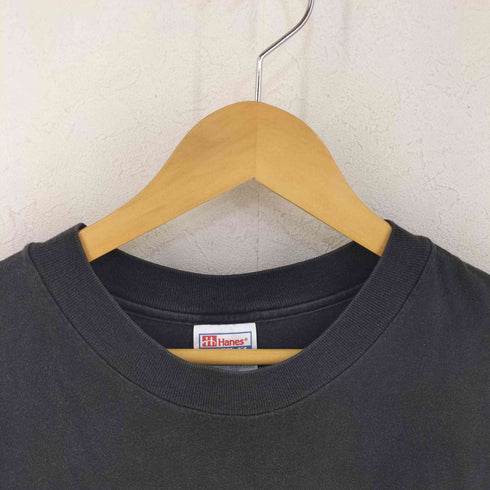 ヘインズ Hanes 両面プリント ポケットTシャツ メンズ L