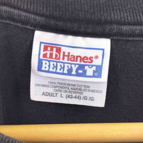ヘインズ Hanes 両面プリント ポケットTシャツ メンズ L