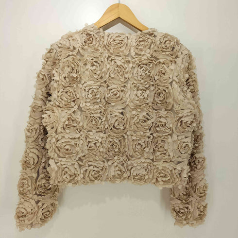 ザラ ZARA CROPPED TEXTURED FLORAL 3D JACKET レディース JPN:M