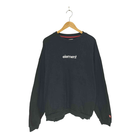 エレメント ELEMENT 両面刺繍クルーネックスウェット メンズ L