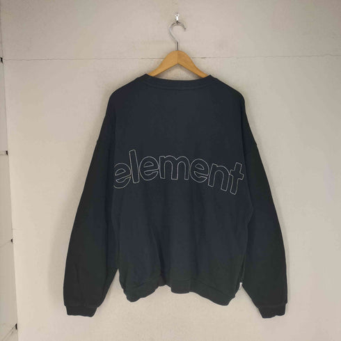 エレメント ELEMENT 両面刺繍クルーネックスウェット メンズ L