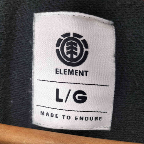 エレメント ELEMENT 両面刺繍クルーネックスウェット メンズ L