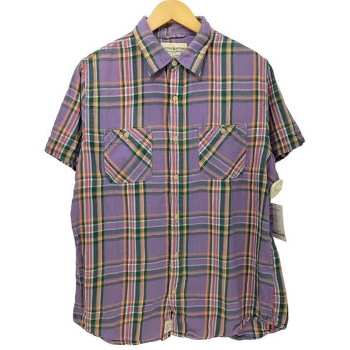 デニムアンドサプライラルフローレン DENIM&SUPPLY RALPH LAUREN インド製 コットン S/S チェックシャツ メンズ JPN:L