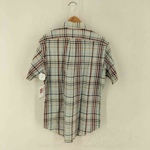 ラルフローレン RALPH LAUREN CUSTOM FIT ボタンダウン チェック半袖シャツ メンズ M