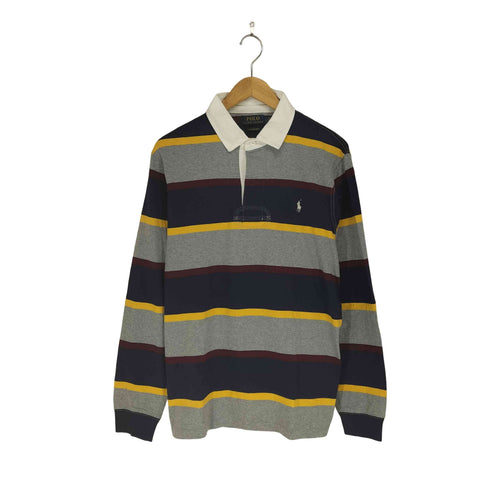 ポロラルフローレン POLO RALPH LAUREN CUSTOM SLIM FIT ポニー刺繍ラガーシャツ メンズ L